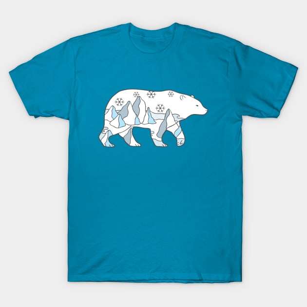 Polar Bear T-Shirt by natelledrawsstuff